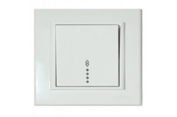 Вимикач прохідний  Білий Enzo ELECTRO HOUSE (е)