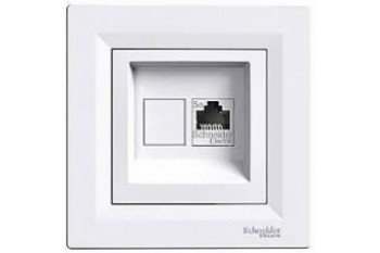 Розетка комп'ютерна 1х8P8C Enzo  Білий (е)