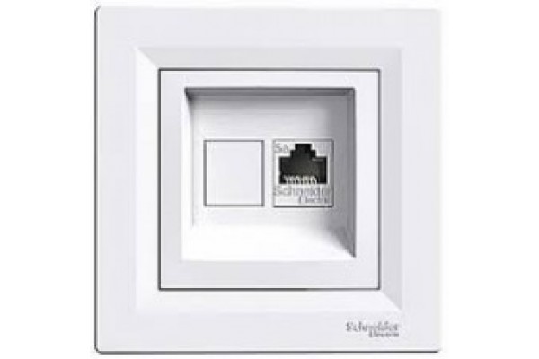 Розетка комп'ютерна 1х8P8C Enzo  Білий (е)