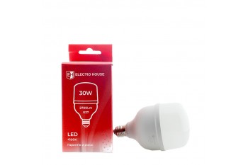 LED лампа Т100 Е27 30 Вт  4100К ELECTRO HOUSE (е)