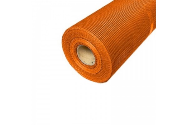 Фасадна скловолоконна сітка МАЙСТЕР 160гр/м2, 50м2 Помаранчева, комірки 5мм*5мм