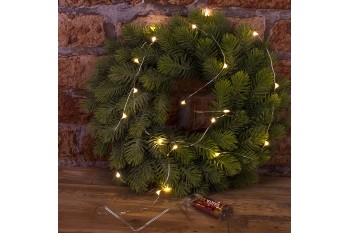 Світлодіодна гірлянда LED "Новорічна", біла, тепла, 2м