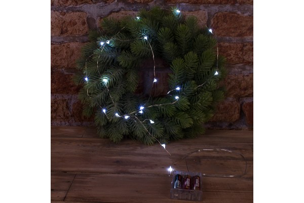 Світлодіодна гірлянда LED "Новорічна", біла, холодна, 2м