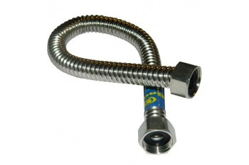 Шланг д/води 1/2" Г-Г 80см, нерж SANTAN