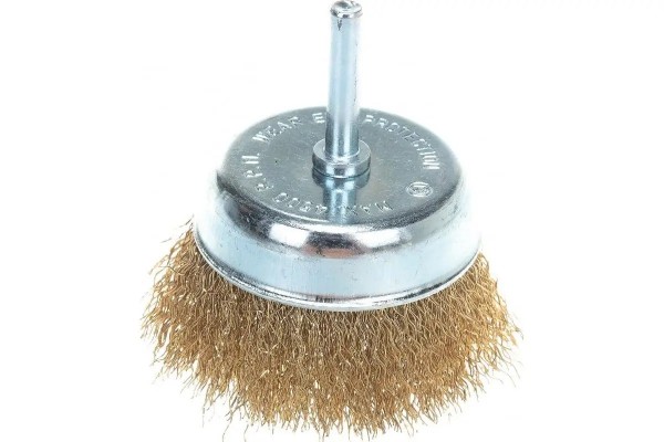 Щітка чашоподібна рифлена пров. зі стрижн. 100 мм MERCURY (ящ.100)