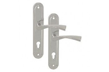 Ручка на планке FZB 85.0426 SN (на высокой широкой планке) ручки в точку Сатин