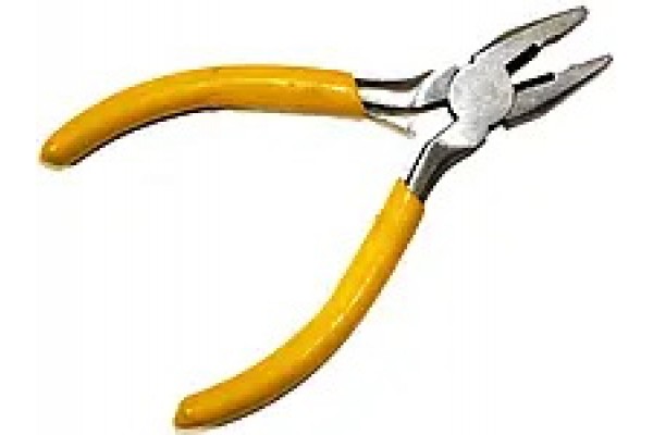 Пасатижі/плоскогубці металеві з прогумованими ручками 12см