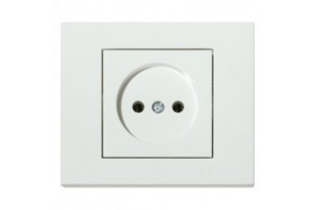 Розетка б / з (матеріал термопластик) 16 А  Enzo  Білий ELECTRO HOUSE (е)