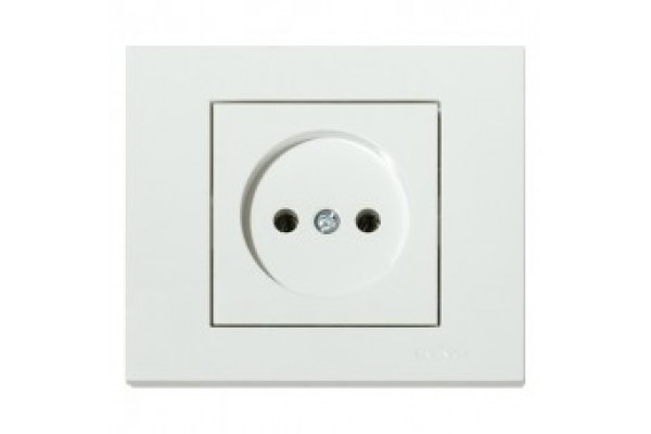 Розетка б / з (матеріал термопластик) 16 А  Enzo  Білий ELECTRO HOUSE (е)