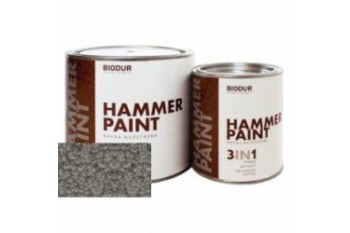 Фарба спеціального призначення молоткова 104 сіра Biodur (банка), 0,7 л.