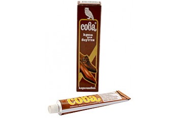 Крем для взуття Сова 50мл, коричневий (100/ящ.) (0)