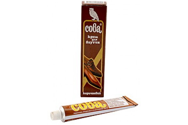 Крем для взуття Сова 50мл, коричневий (100/ящ.) (0)