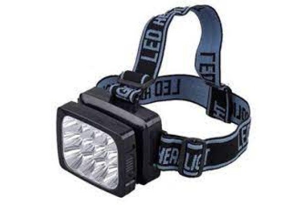 Фонарь налобный Luxury 1837-12LED, 3Y 220V.встроенный аккумулятор