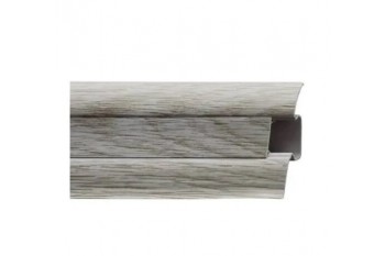 89 Плінтус ТІС з резинкою Акація сіра