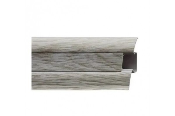 89 Плінтус ТІС з резинкою Акація сіра