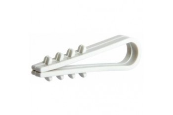 Дюбель-хомут «Ялинка» круглий Ø 6 білий ZIPLEX (100шт в уп/100уп в ящ)