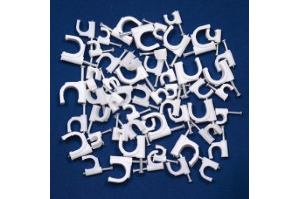 Кліпса для круглих проводів  Ø6 (100шт в уп/140уп в ящ)