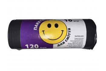 Пакети для сміття без ручки 120 л / 10 шт