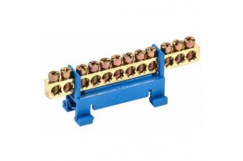 Шина нульова для кріплення на DIN-рейку 12 отв. (Заводська) (50)