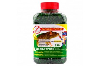 Зерно від щурів та мишей Щелкунчик 250гр, арахіс, банка 50шт/уп (0)