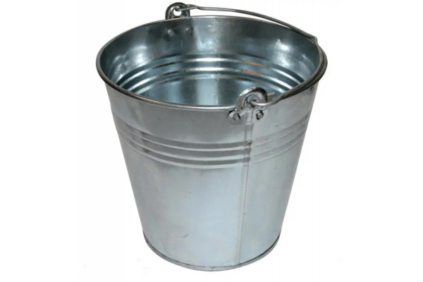 Відро оцинковане 10 л (двошовне)